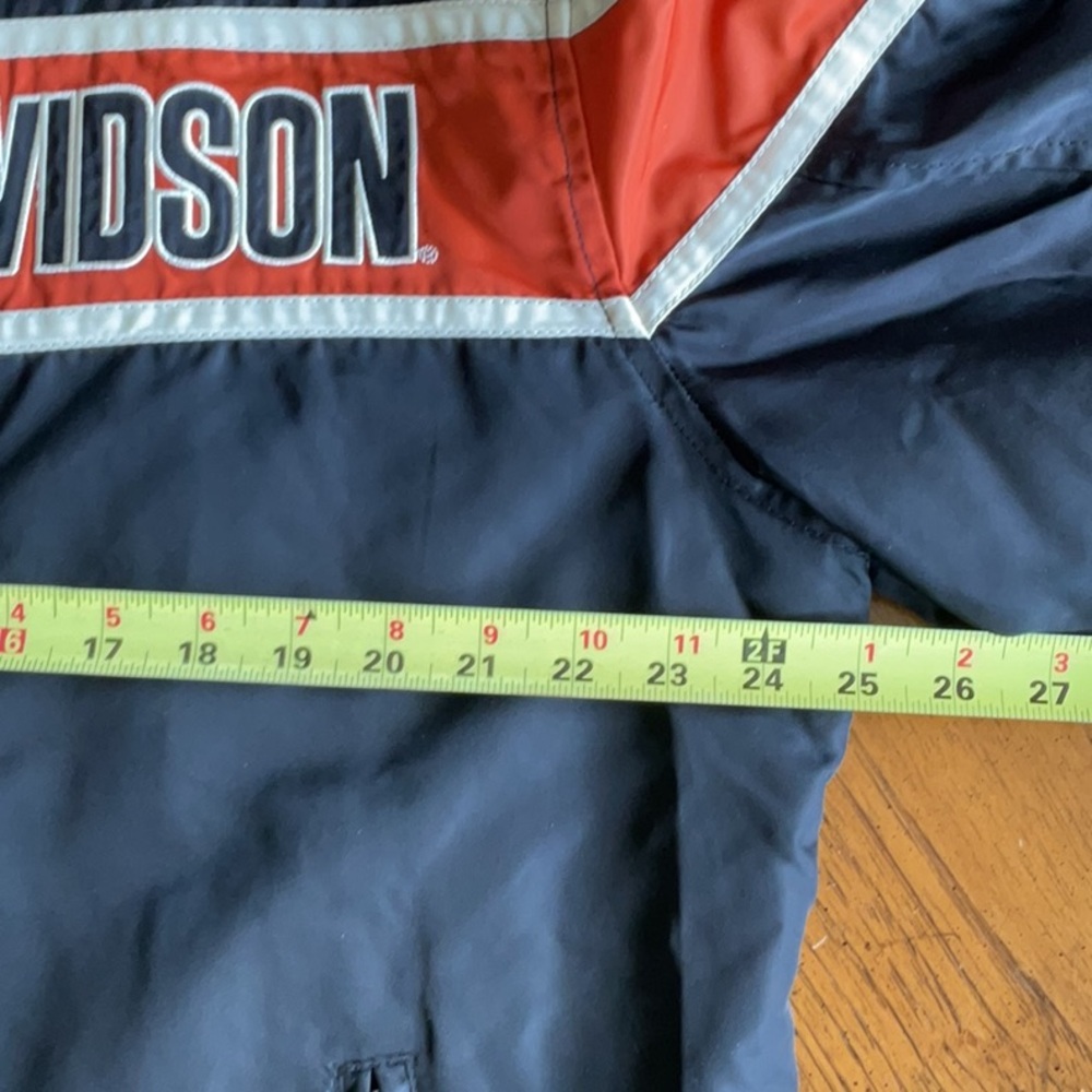 Harley-Davidson Black and Orange Bomber Jacket - Picture 9 of 11